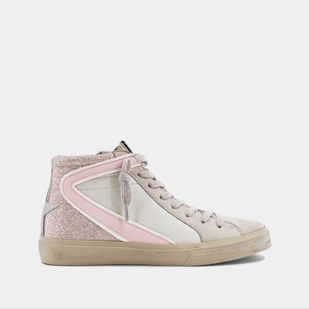 Shu Shop Rooney Champagne Glitter Size 6.5